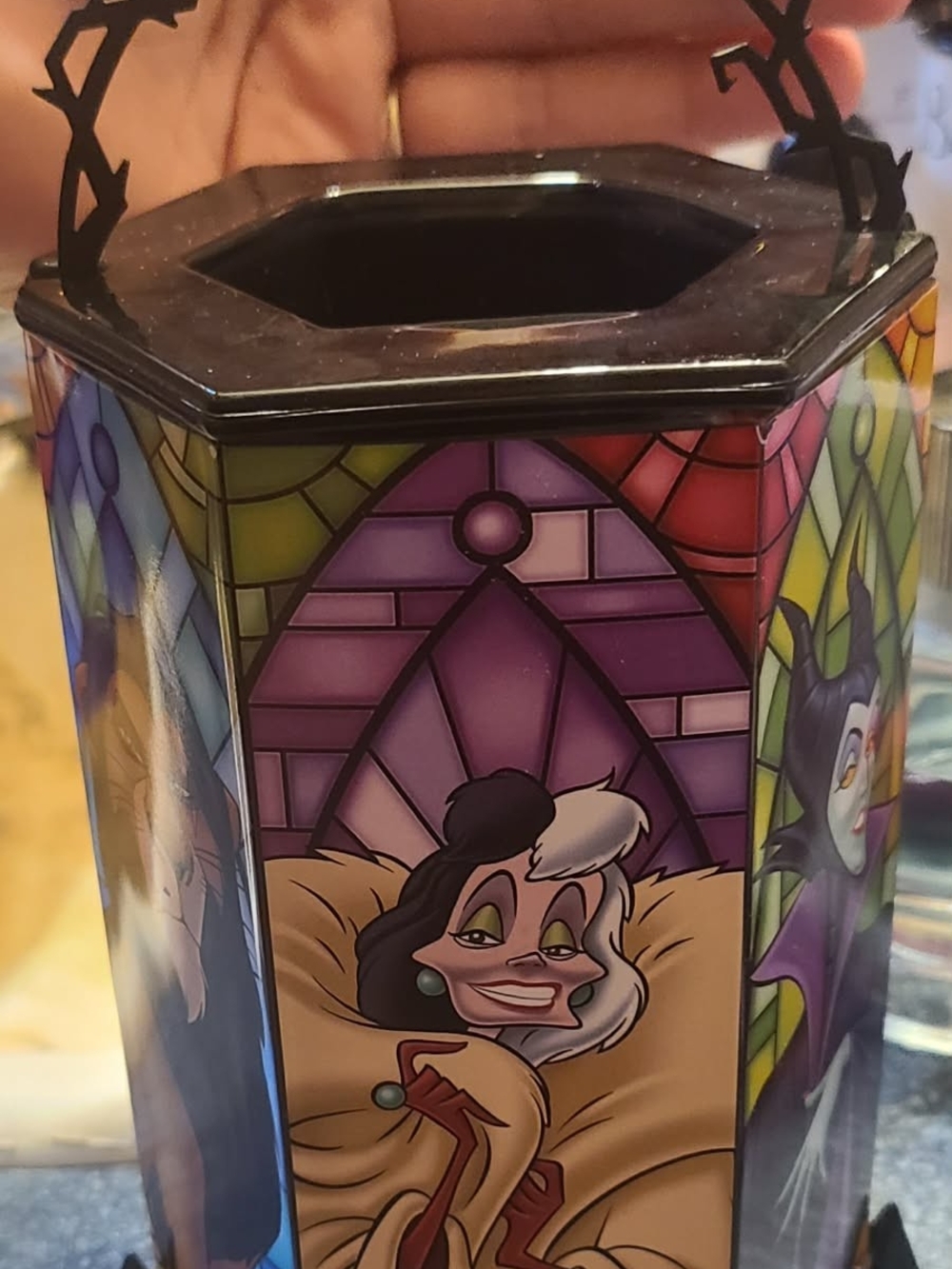 Disney Villains Stained Glass  Purple Accent Disney scentsy wax warmer